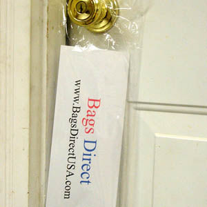 9 x 15" Clear Doorknob Bags-Low Density