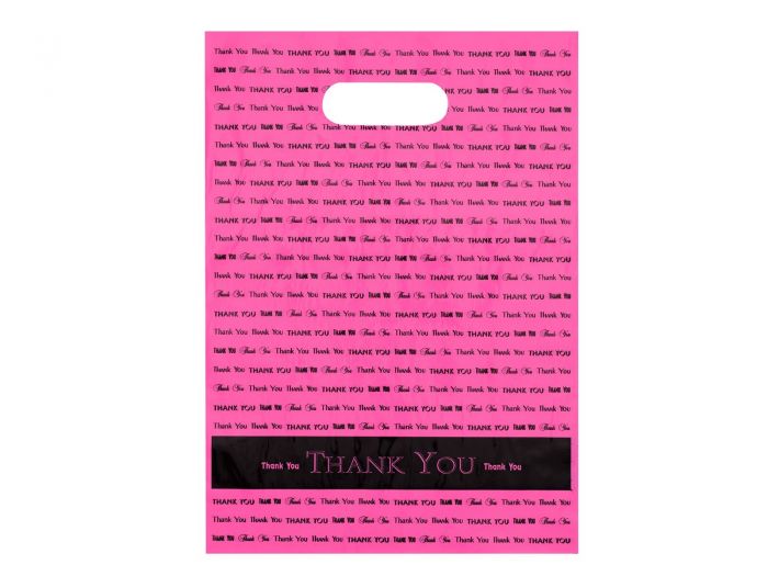 20 x 20 "Thank You" Die Cut Handle Bags 500/cs