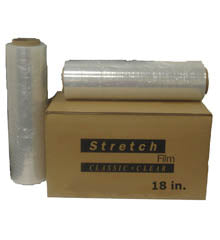 18" x 1500' Clear Stretch Film - 80 Gauge 4 Rolls/case
