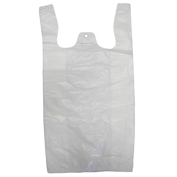 4 x 3 x 10" T-Shirt Bags Extra Small White