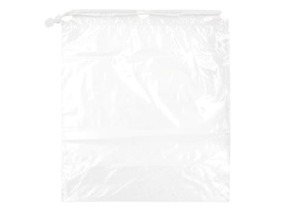 14 x 16+6" Bottom Gusset Drawstring Clear Bag 2 Mil 500/cs