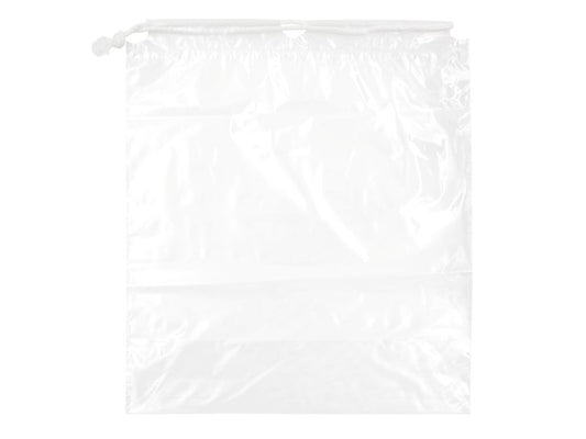 14 x 16+6" Bottom Gusset Drawstring Clear Bag 2 Mil 500/cs