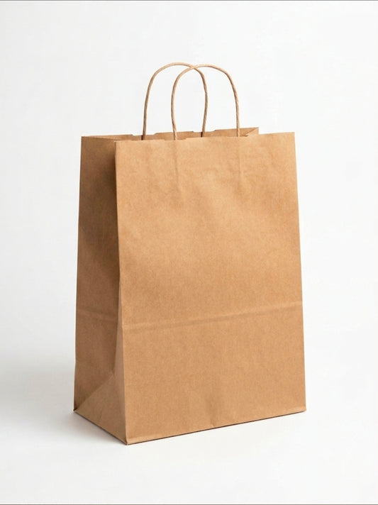 13 x 7 x 17" Natural Kraft Paper Bags 250/cs