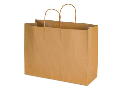 16 x 6 x 12" Natural Kraft Paper Bags 250/cs