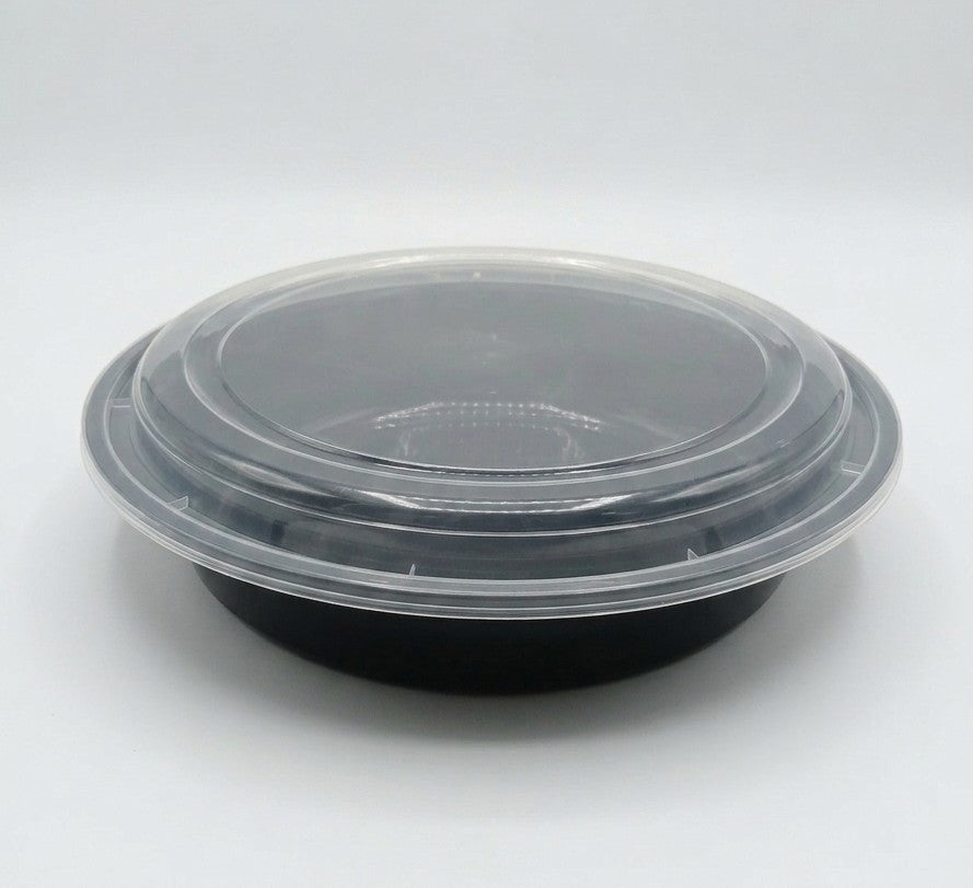 48oz Round To-Go Container with lids 150/cs