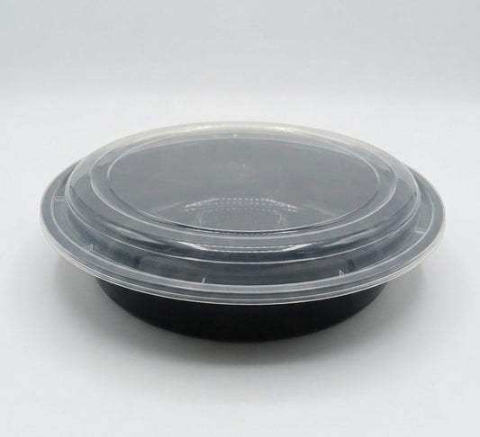 48oz Round To-Go Container with lids 150/cs