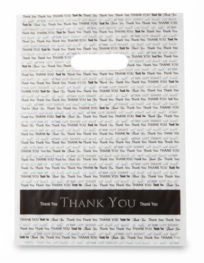9 x 12 "Thank You" Die Cut Handle Bags 1000/cs