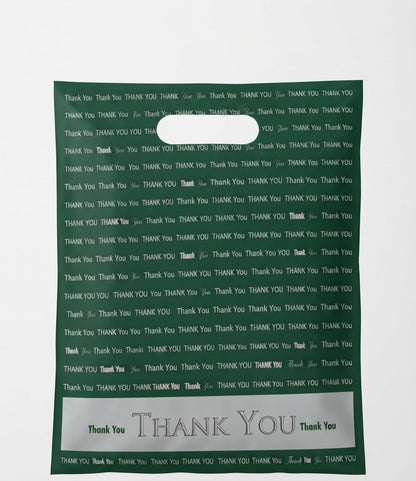 12 x 15 "Thank You" Die Cut Handle Bags 1000/cs