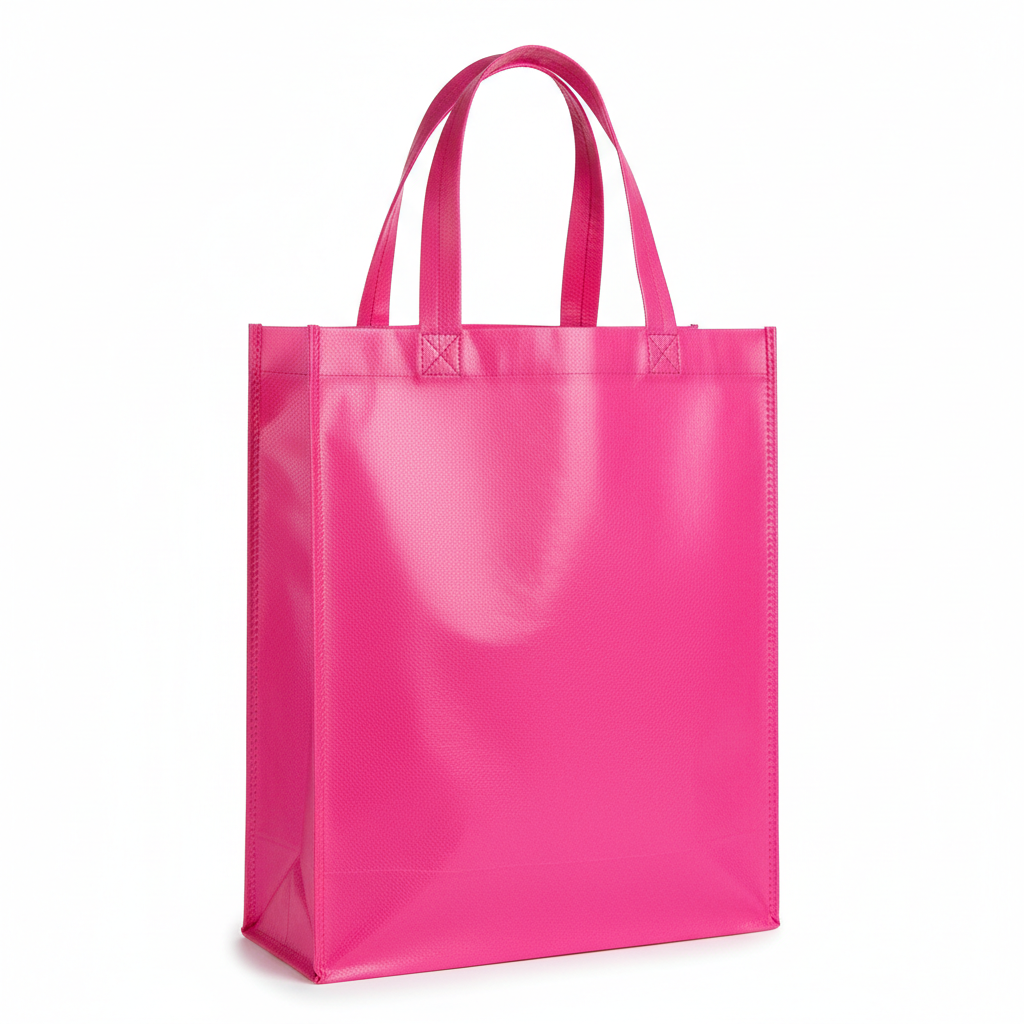 hot pink non woven laminated bag