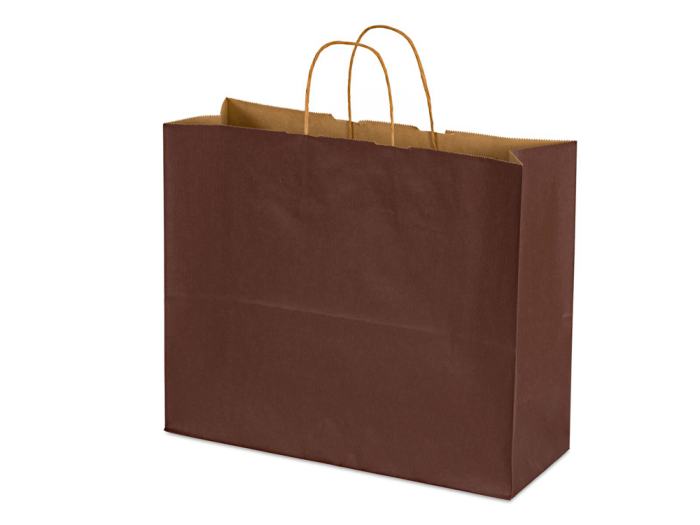 16 x 6 x 12" Colored Paper Shopping Bags 100/cs