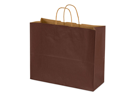 16 x 6 x 12" Colored Paper Shopping Bags 100/cs