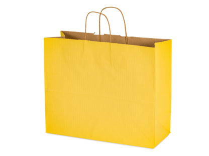 16 x 6 x 12" Colored Paper Shopping Bags 100/cs