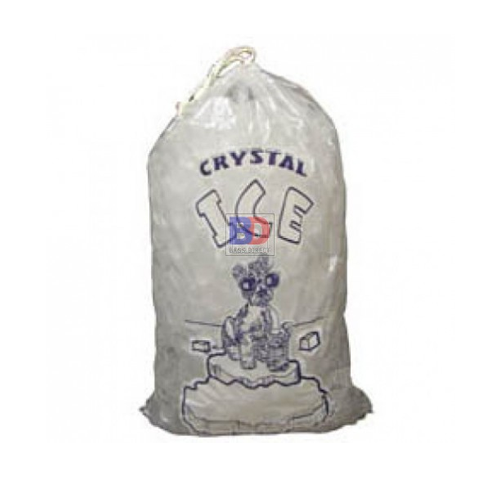 12 x 21" 10 Lbs Printed Drawstring Ice Bags