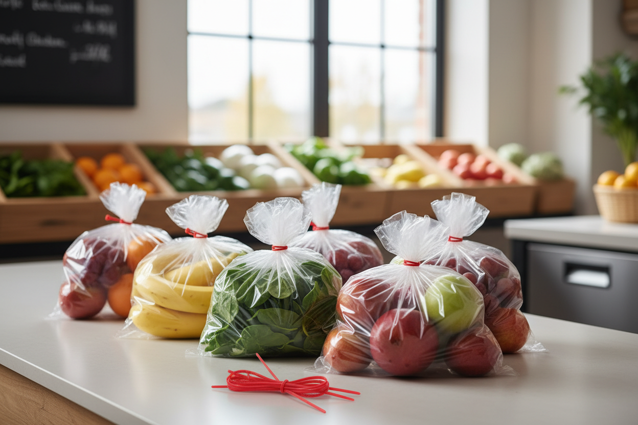 red twist ties for produce bags