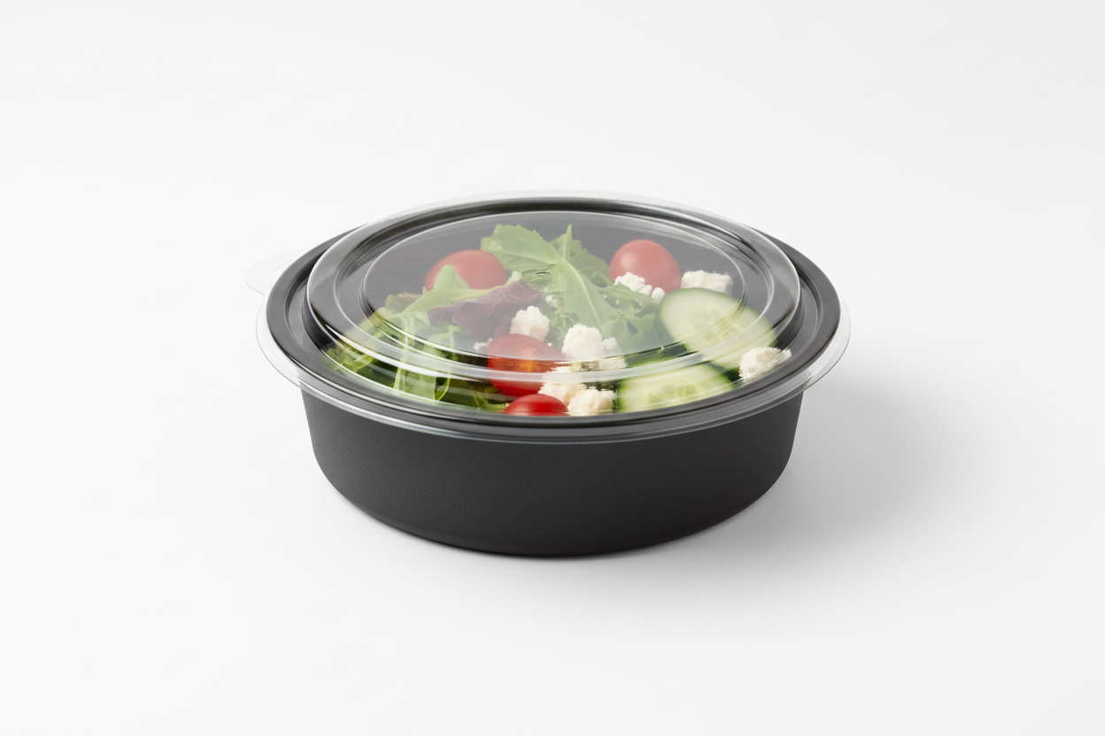 28oz Round To-Go Container with lids 150/cs