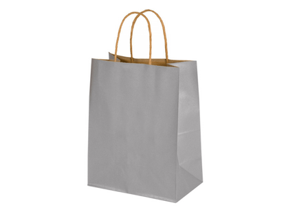 8 x 4.75 x 10.5" Colored Paper Shopping Bags 100/cs