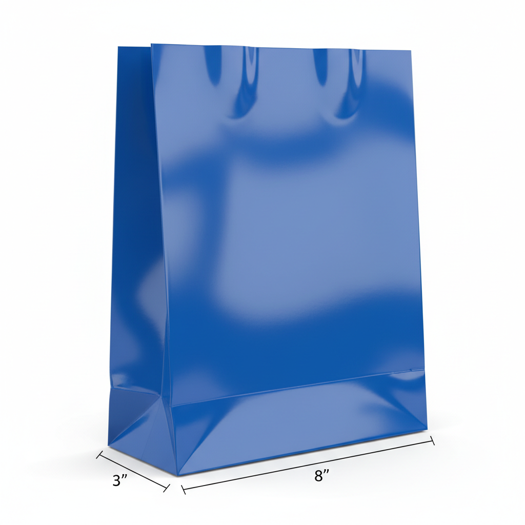 6 x 3 x 8" Gloss Euro Tote Bags 100/cs