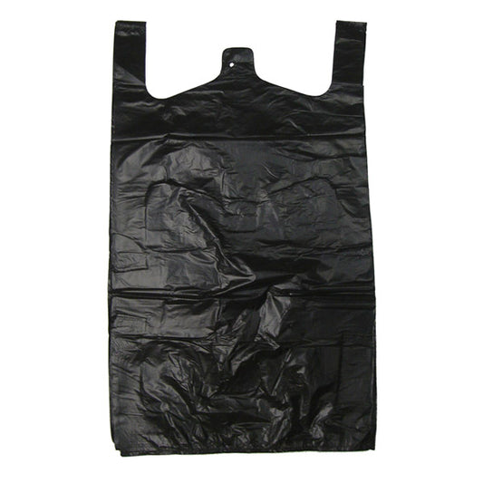 15 x 7 x 26" T-Shirt Bags Extra Large Black