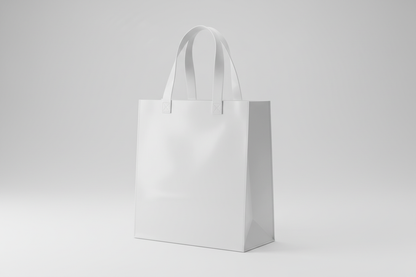 White non-woven laminated bag 