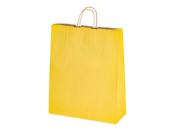 8 x 4.75 x 10.5" Colored Paper Shopping Bags 100/cs